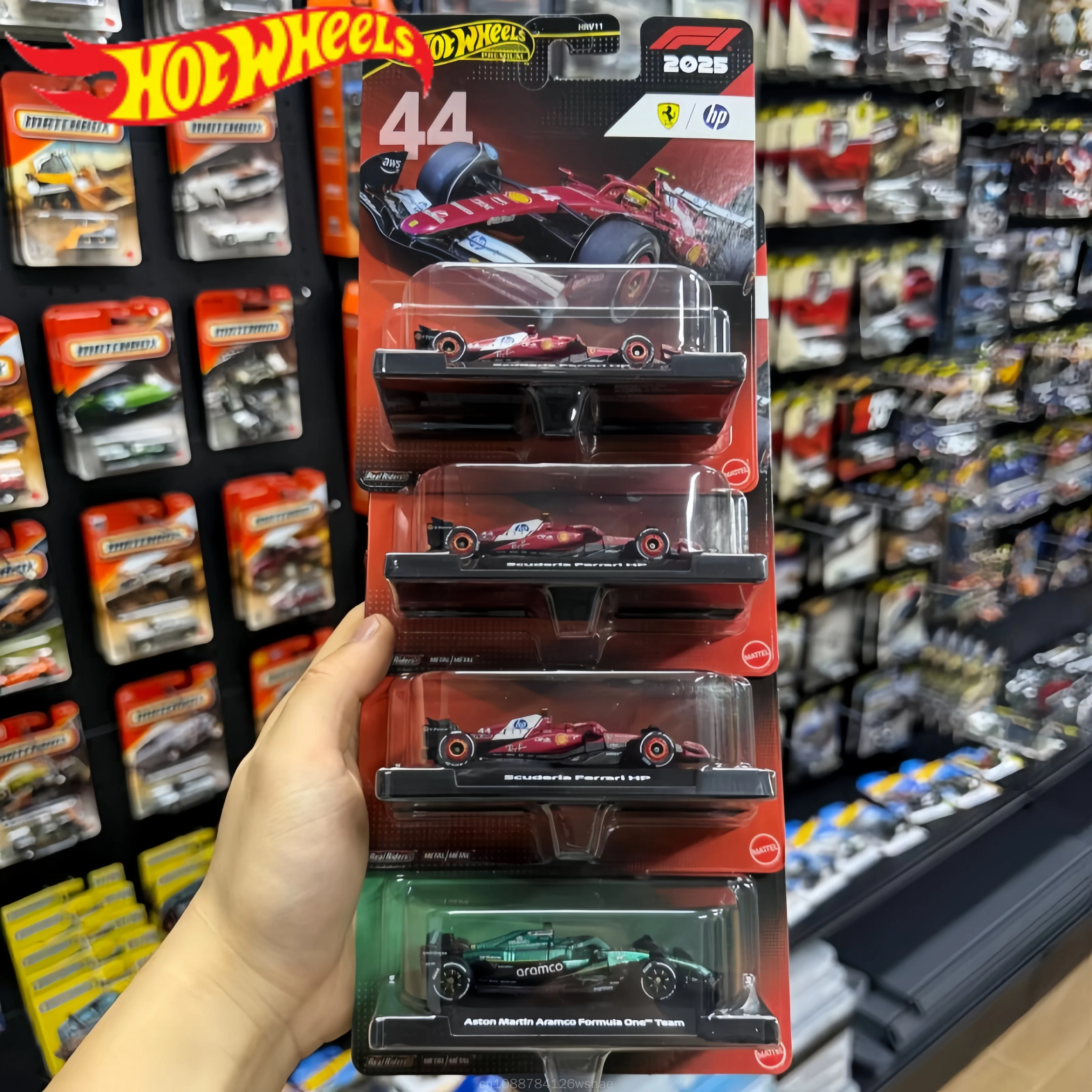 Original Premium Gold Label Hrv11 1/64 F1 Diecast Model Car Hot Wheels Formula Racing Team Livery Collectible Vehicle For Gift