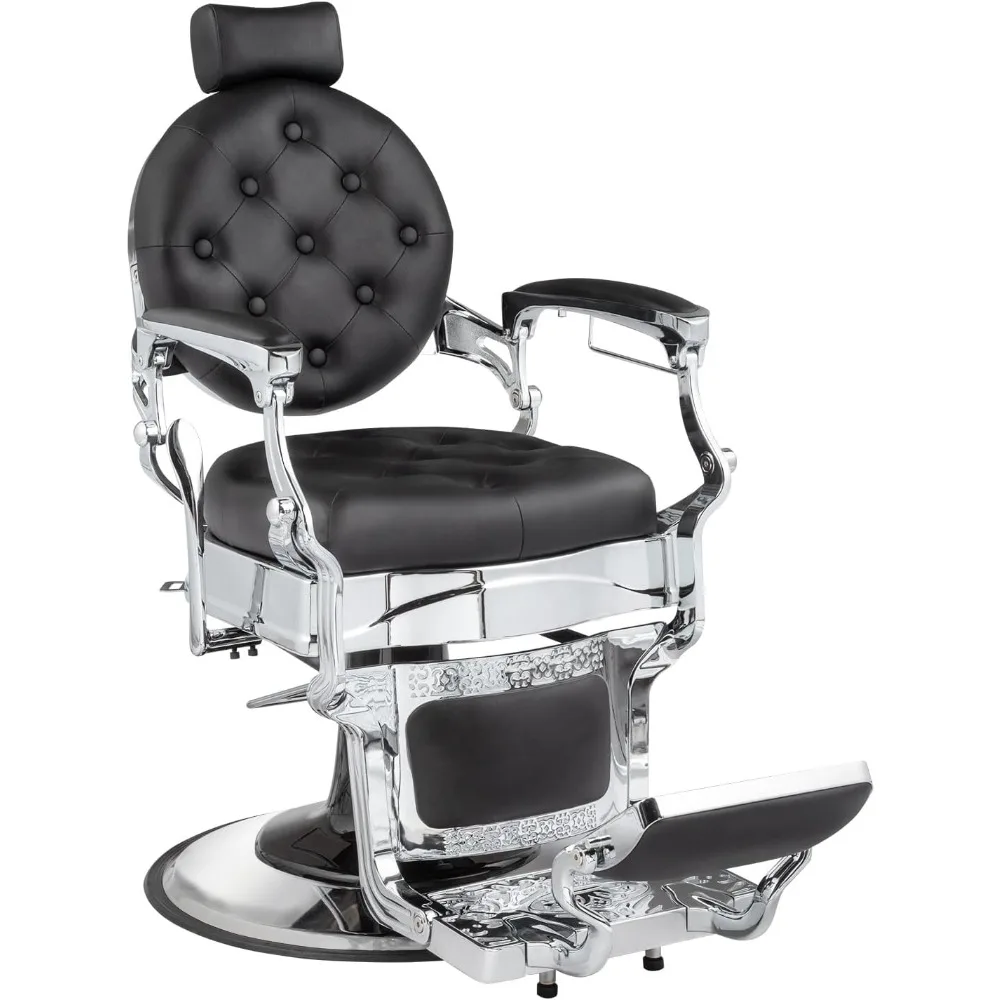 Vintage Barber Chair All Purpose Heavy Duty, Hydraulic Recline Salon Beauty Styling Chair Retro, 360 Degree Swivel for  chair