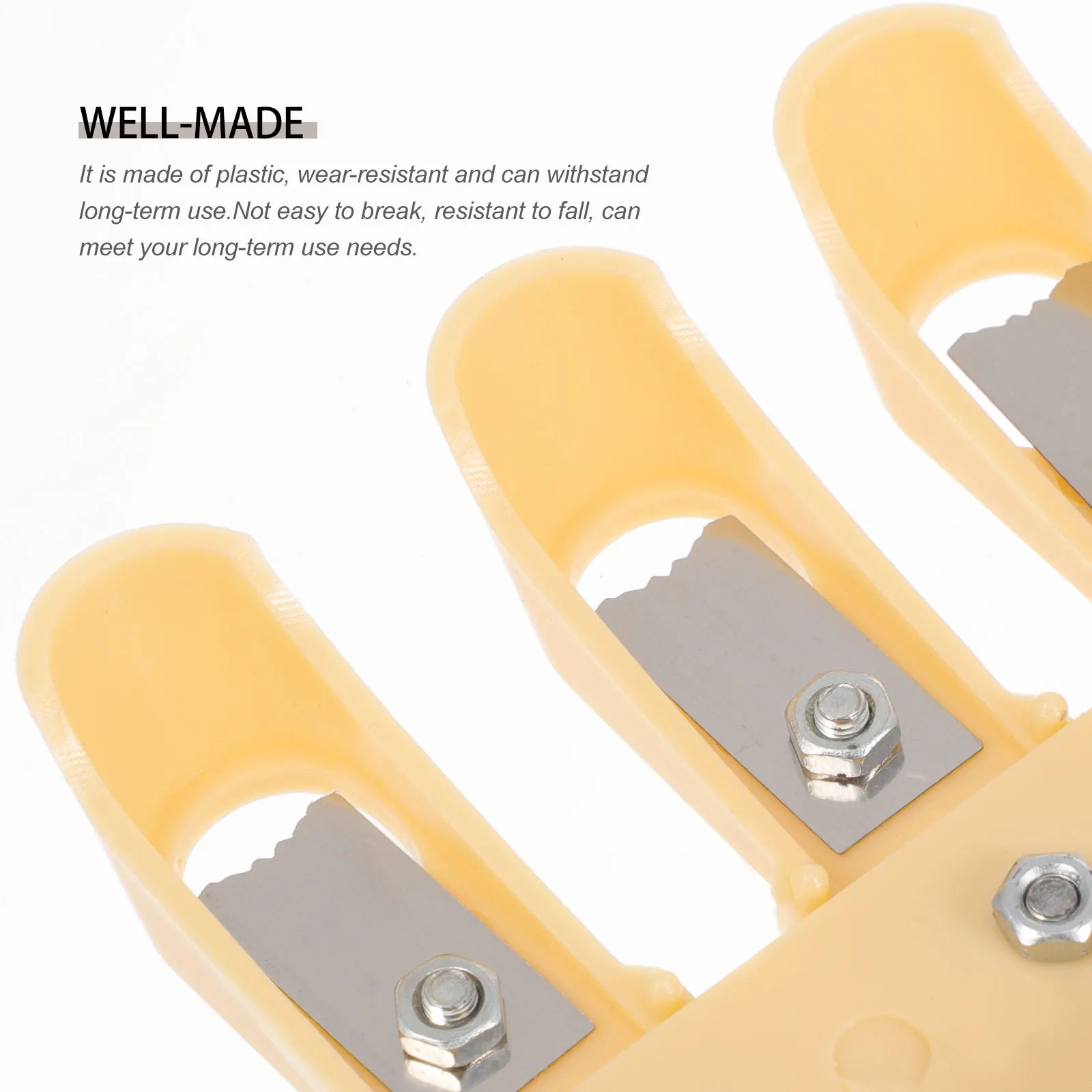 

1Pcs Staff Drawing Tool Yellow Plastic Durable Portable Staff Scribe for Blackboard Music Teacher Education Supply