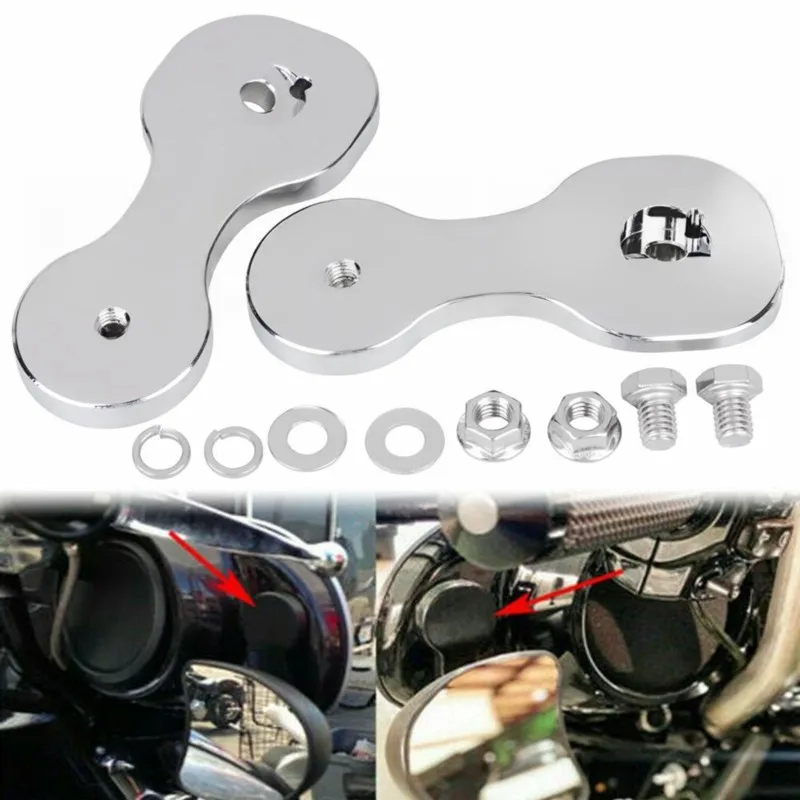 AB56-Motorcycle Rearview Mirror Brackets Adapter For CVO Touring