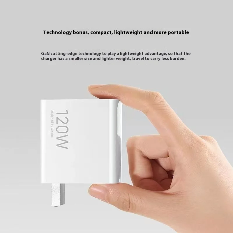 Xiaomi Mi 120W GaN Charger USB-A Output Fast Charging with 6A Type-c Cable