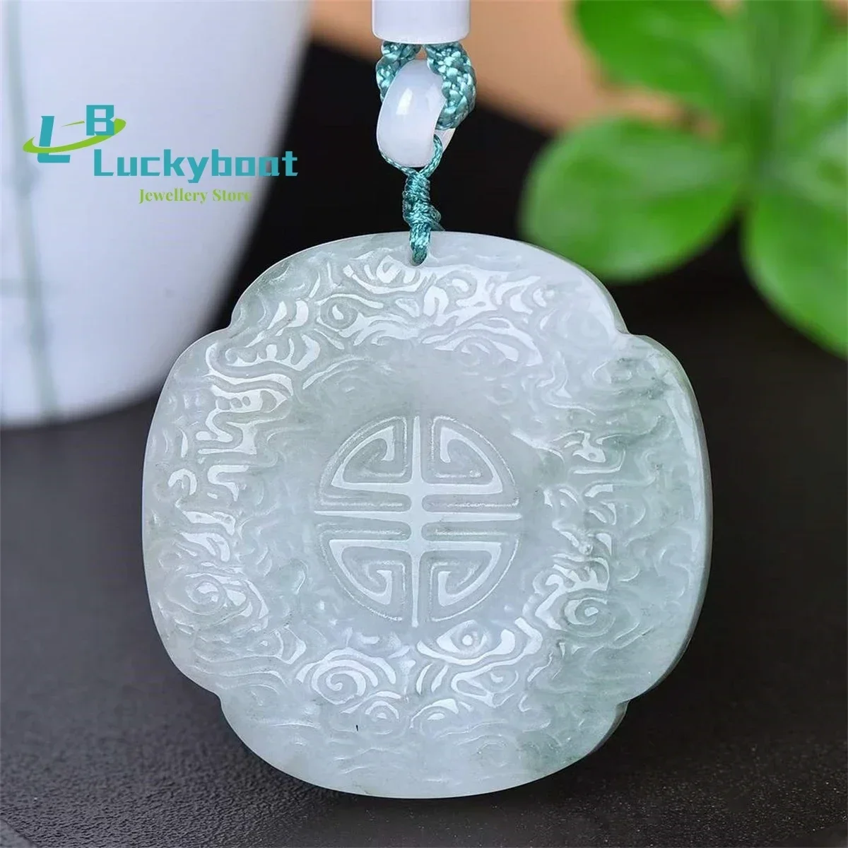 Natural Tianshan Cuixiangyun Fuzi Pendant is Simple Personalized Fashionable Exquisite and Versatile for Men and Women