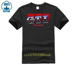 JDM GTI Logo T-Shirt Funny T Shirts Men's O-Neck Short Sleeve T Shirt Popular Men's Cheap Real Popular Tee