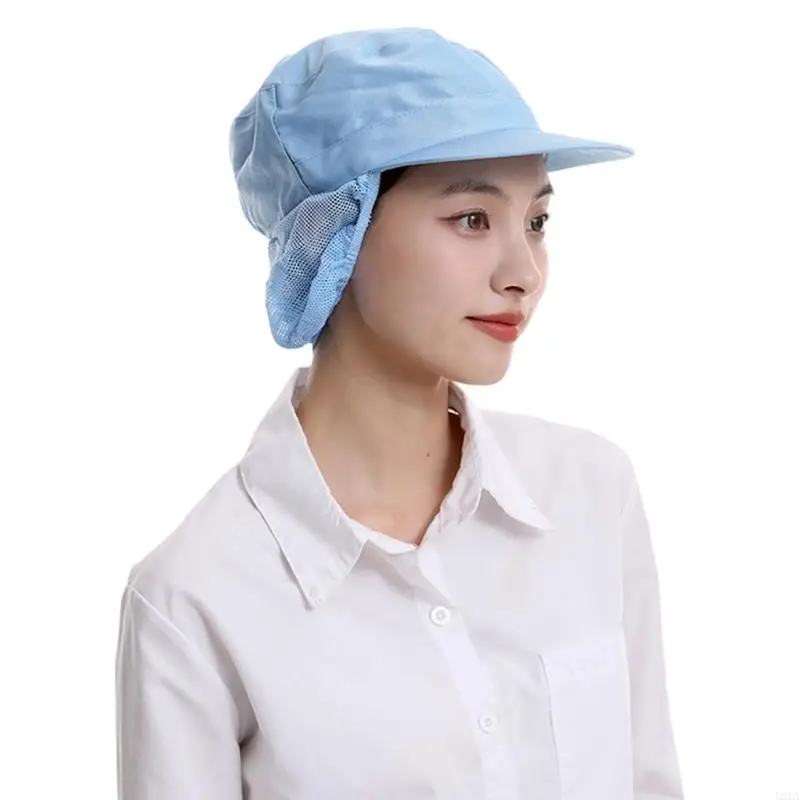 2026 New Stylish Kitchen Cap Keep Hair Neat Adjustable Elastic Chefs Hat Working Cap Trendy With Hairnet for Cooking Baking
