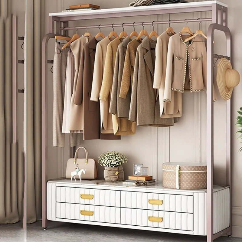 Saving Standing Clothes Rack Closet White Place Women Modern Clothes Rack Entrance Living Room Armoires De Salon Home Furniture