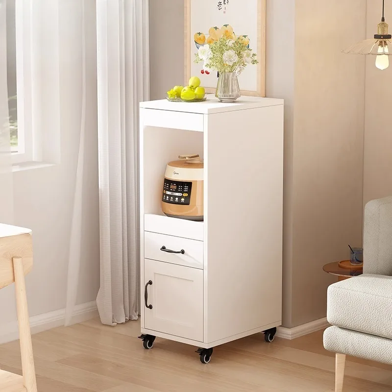 Movable Sofa Side Cabinet Side Cabinet Crack Locker Kitchen Locker 8G296