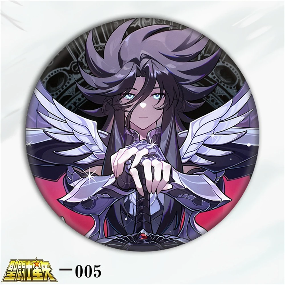 58 ミリメートルアニメ聖闘士星矢一輝岬小道コスプレ衣装バッジピン SPTE ブリキブローチ小道具ギフト