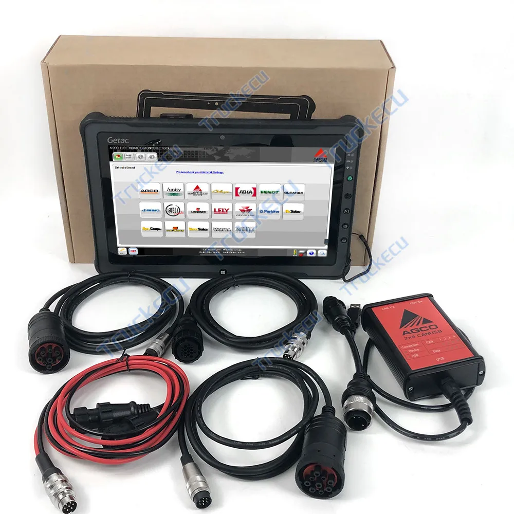F110 tablet PC For AGCO 2X4 CANUSB FENDT EDT CANUSB interface agricultural tractor diagnostic tool AGCO FENDT FenDias