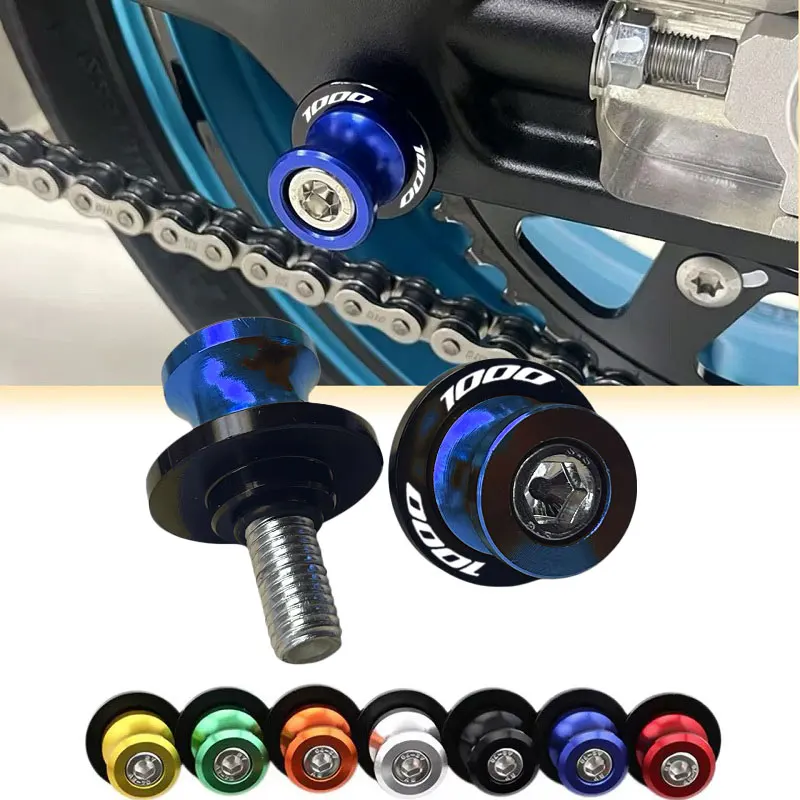For Suzuki GSXS 750 1000 GSXR750 GSR750 GSX-S 1000GT 1000F GSXR 1000 R Universal Motorcycle Swingarm Spool Stand Screws 10MM