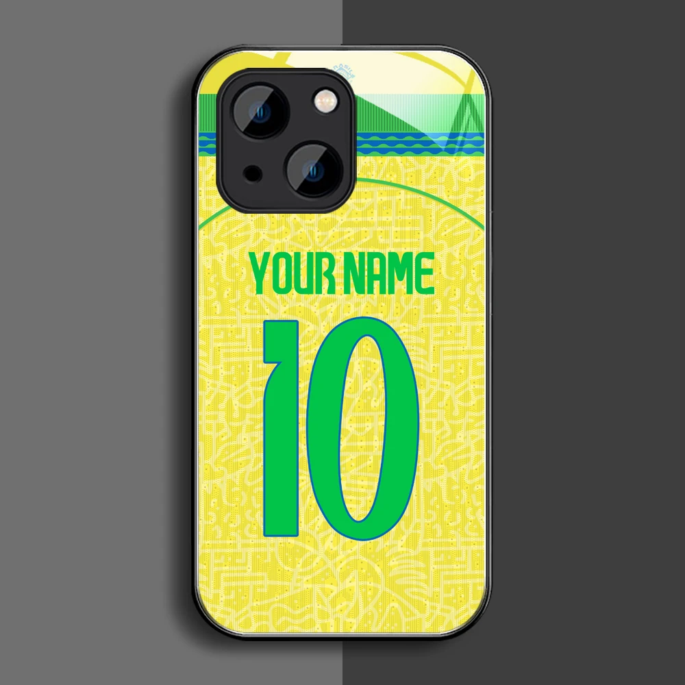 26 Brazil National Glass Cover Case for Samsung A16 A56 A15 A55 S24 S25 S26 for iPhone 16 17 Pro Max Plus Ultra