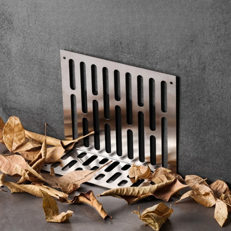 Side Drainage Sewer Filter Screen Anti Blocking Stainless Steel Mesh L-shaped Floor Drain Cover Plate Filter Plate