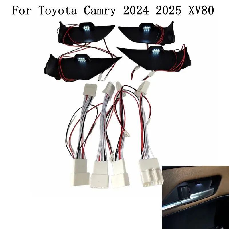 New! For Toyota Camry 2024 2025 Interior Door Bowl Ambient Lamp Car Front Rear Handle Led Atmosphere Light Auto Interior LED
