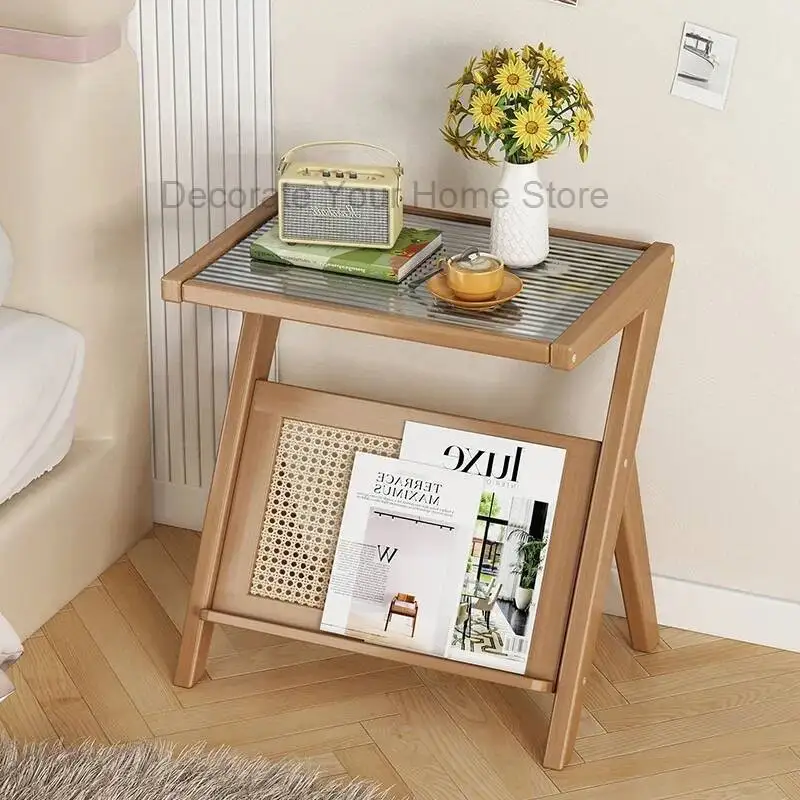 

Nightstands Side Coffee Table Mobile Small Living Room Center Table Coffee Desk Sofa Table Basse Pour Salon Home Furniture