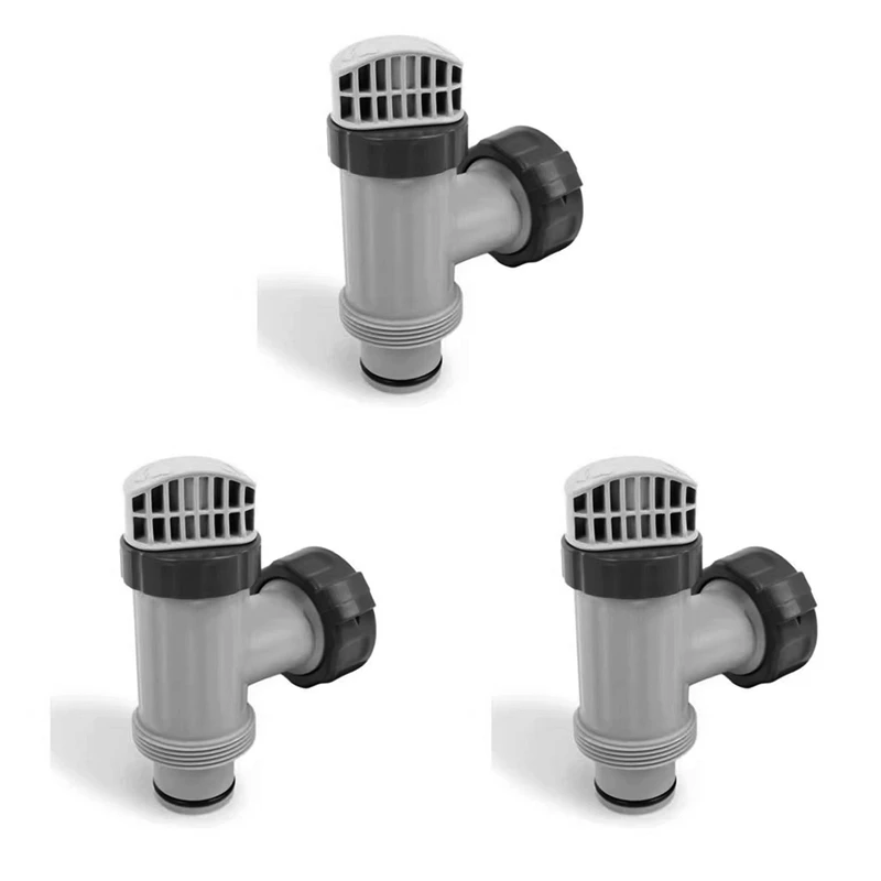 ABRU-3X Plunger Valve Compatible For Intex Pool Parts, On/Off Plunger Valve Replacement Parts