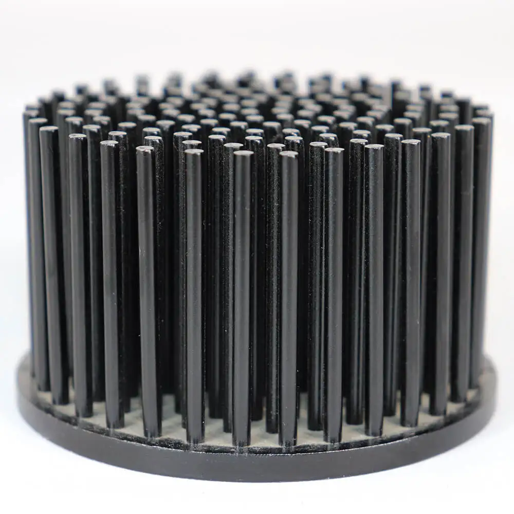 Dongguan Custom Anodized Aluminum Machining Cold Forging Aluminum Pin Fin LED Heat Sink