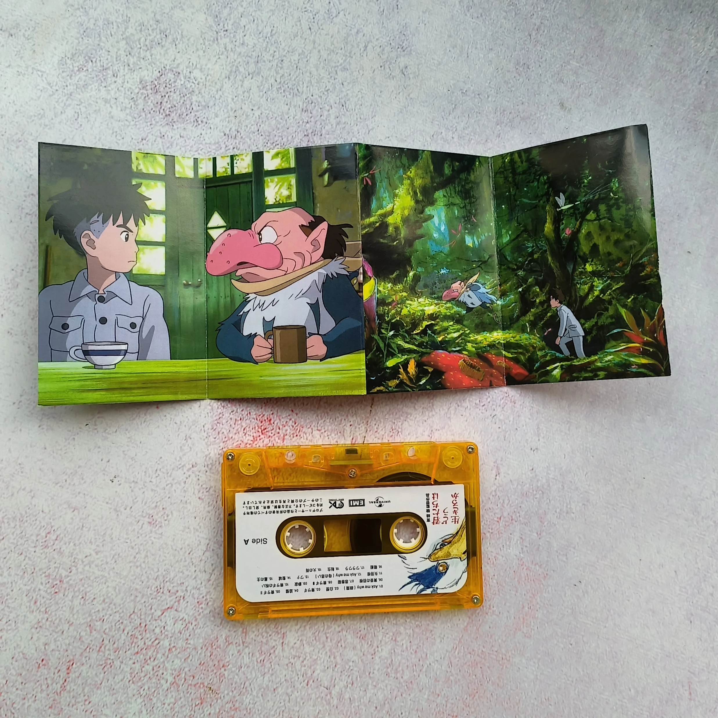 New Miyazaki Hayao Music Tape Heron With the boy Album Joe Hisaishi Cassettes Cosplay Walkman Car Recorder Soundtracks Box Gifts