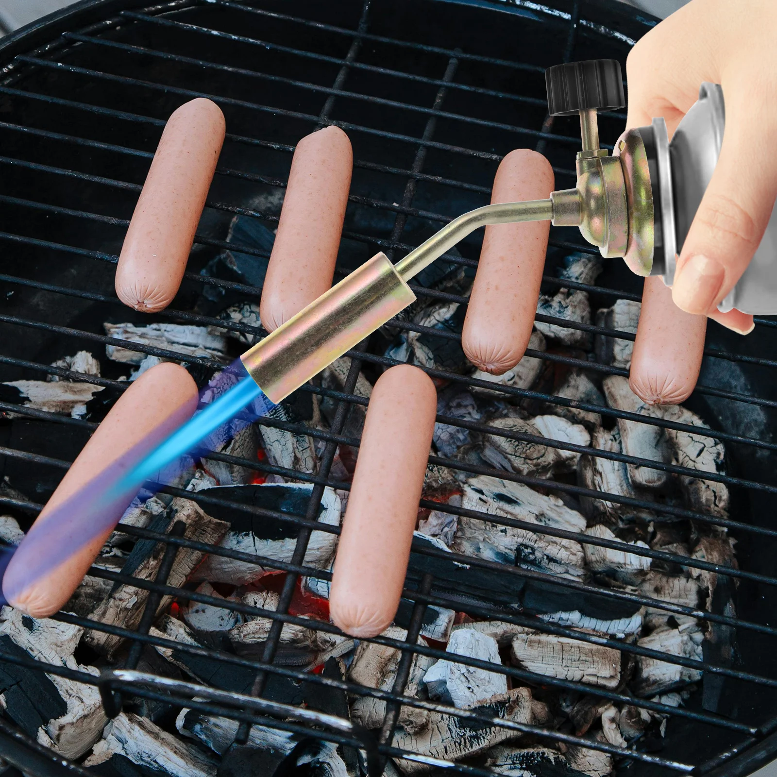 

Gas Torch Metal Welding Torch Outdoor Cooking Grill Flame Burner Portable Cooking Tool For Barbecue And Kitchen