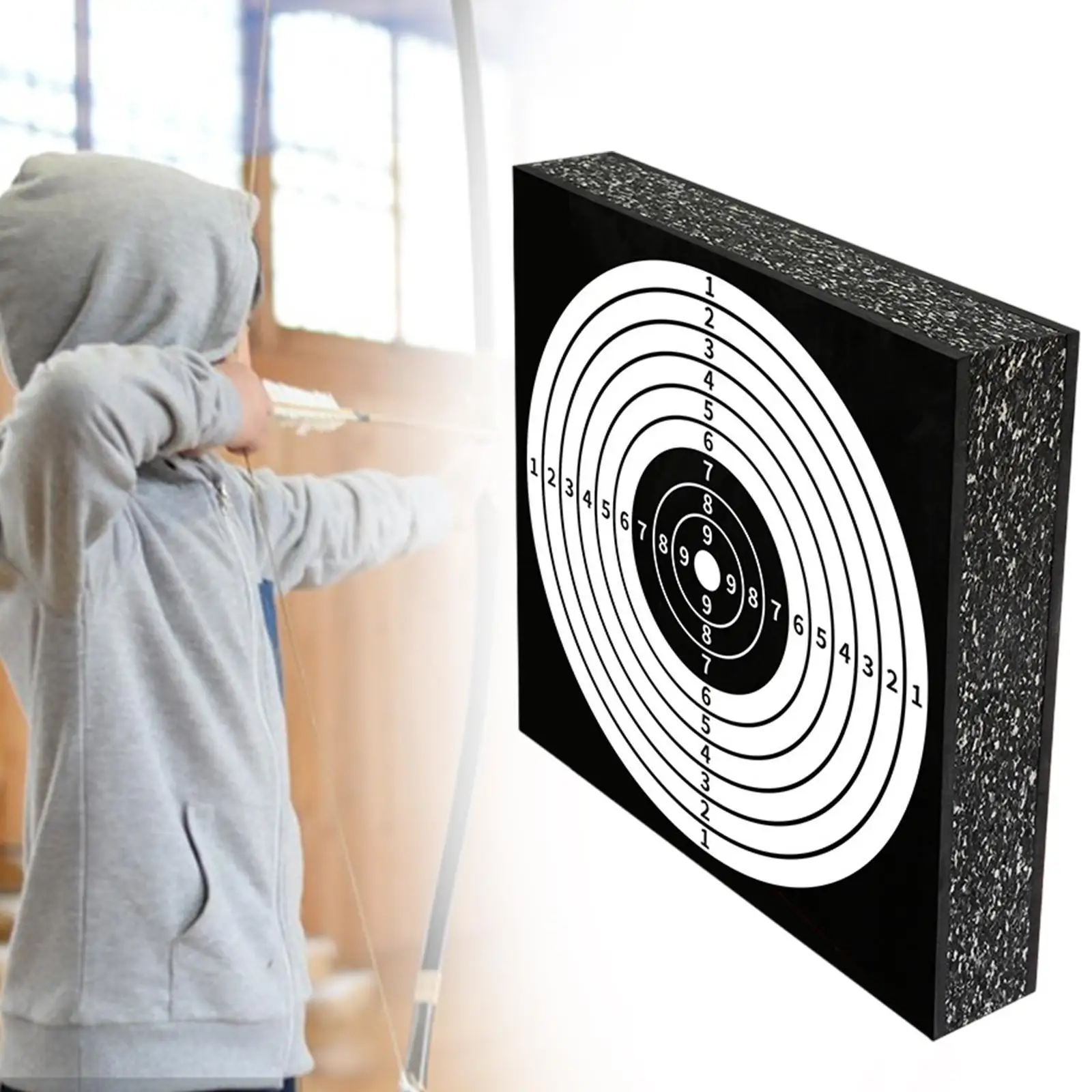 EVA Arrow Target Adults EVA Square Archery Target for Range Indoor Backyard