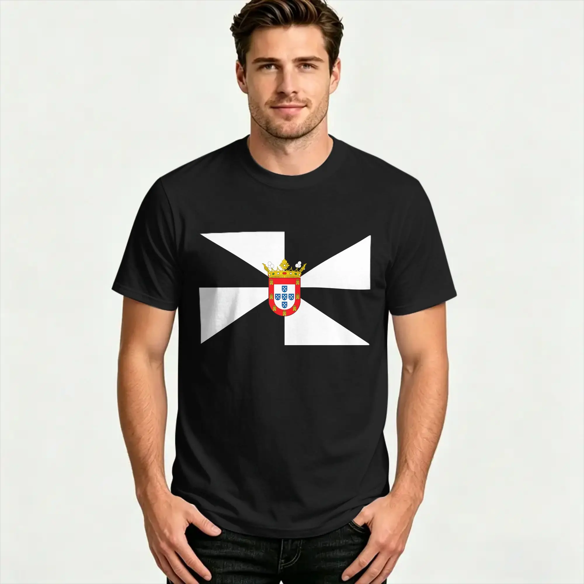 Ceuta Flag Spain Premium Tri Blend T Shirt Summer  Men Pure Cotton O Neck Oversized Clothing Short-Sleeve Vintage Tshirt