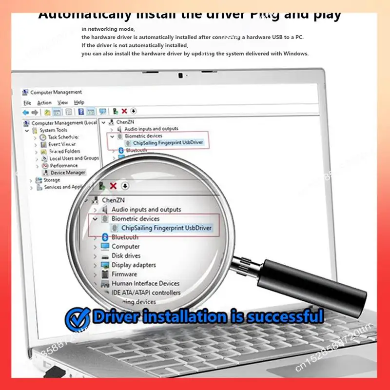 ABNR Fingerprint Login USB Computer Fingerprint Recognition Boot Software Lock Fingerprint Recognition