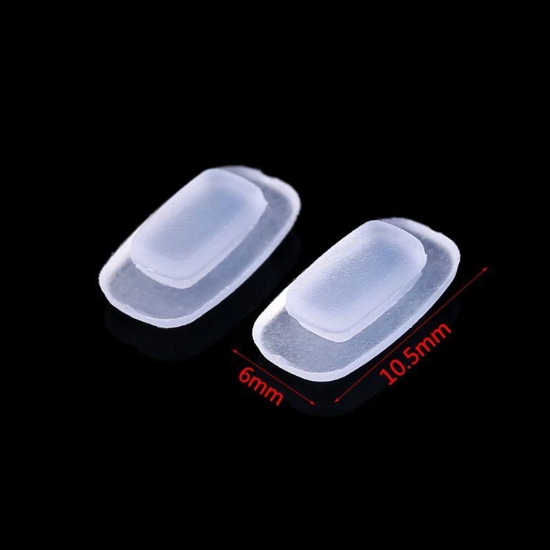 5 Pairs Air Bag Eyeglass Nose Pads Non-Slip Air Chamber Eyeglasses Nose Pads D-Shape Insert-in Soft Silicone Nose Pads