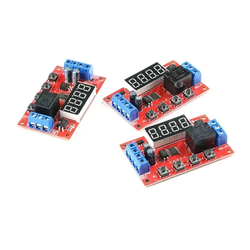 DC 5V 12V 24V 10A Adjustable Time Delay Relay Module 32 Modes LED Digital Timming Trigger Timer Control Switch Pulse Cycle