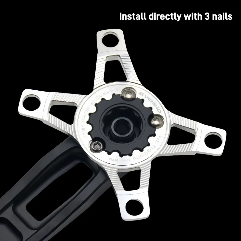EVOSID 110BCD 4 CLAWS Chainring Adapter Spider Converter for GXP to BCD110 4-Bolts Direct Mount Crankset