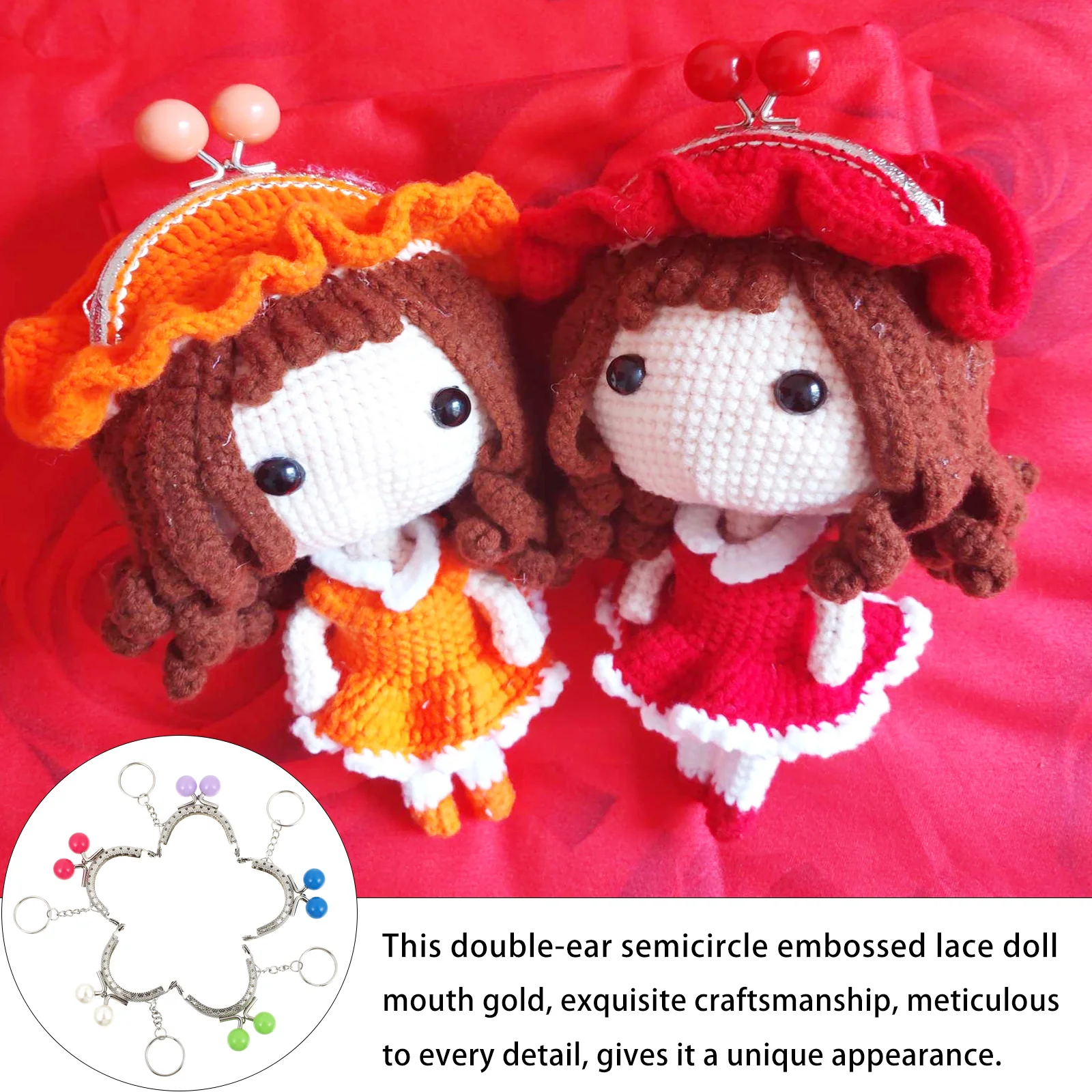 

5 шт. металлических рамок для сумок в винтажном стиле, 5 см, с застежкой-замком для кошелька, клатча, рукоделия, изготовления украшений