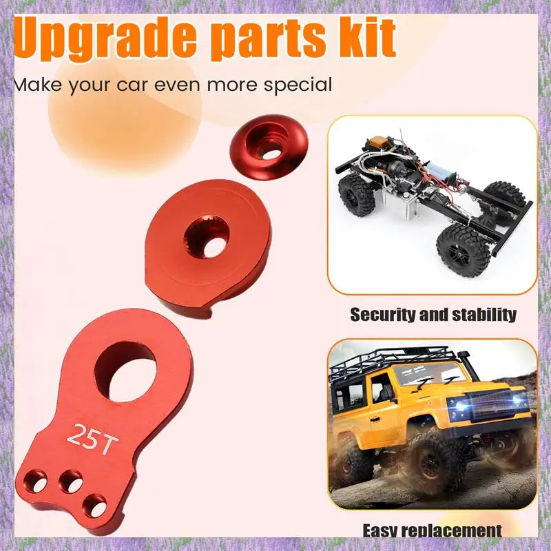 L81A 2025-25T พวงมาลัย Servo ARM Horn สําหรับ RC Crawler รถแรงบิดขนาดใหญ่ Digital Servo อะไหล่อัพเกรด