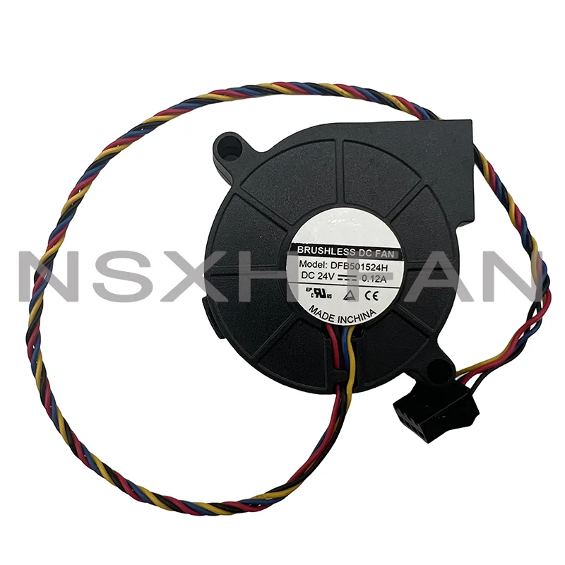 New Fan DFB501524H 24V 0.12A 4-wire PWM Turbo Blower Dual Ball Cooling Cooler Fan 5cm 5015 50*50*15mm