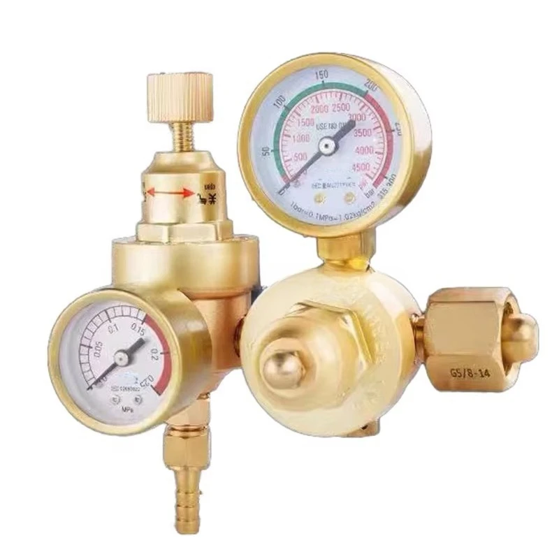 Welding and cutting industry, regulators, brass spool, carbon dioxide gas regulator, pressure regulator