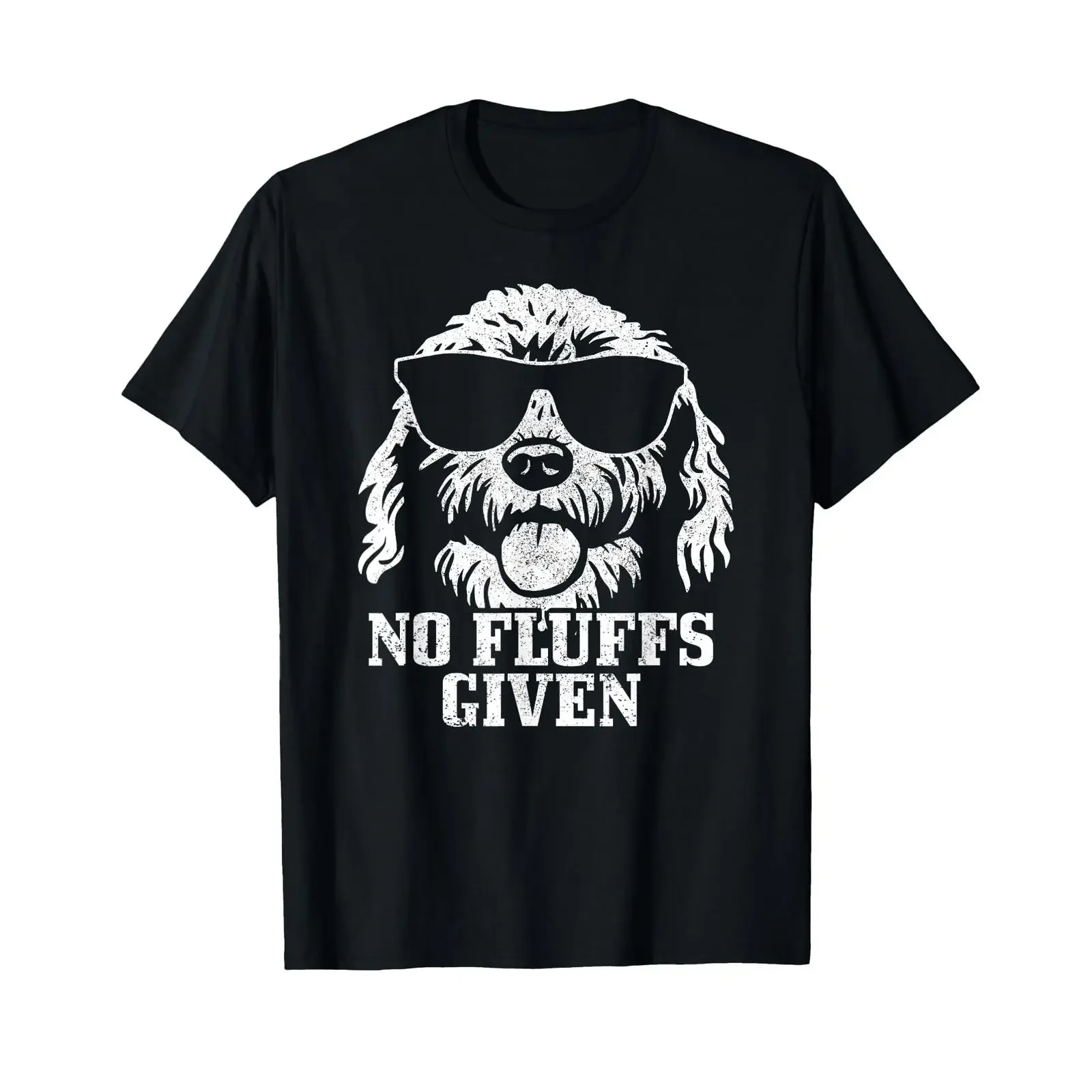 Camiseta Goldendoodle Labradoodle No Fluffs The Dood Funny Doodle Dog para niñas y niños, estilo vintage lavado, ropa de diseñador elástica