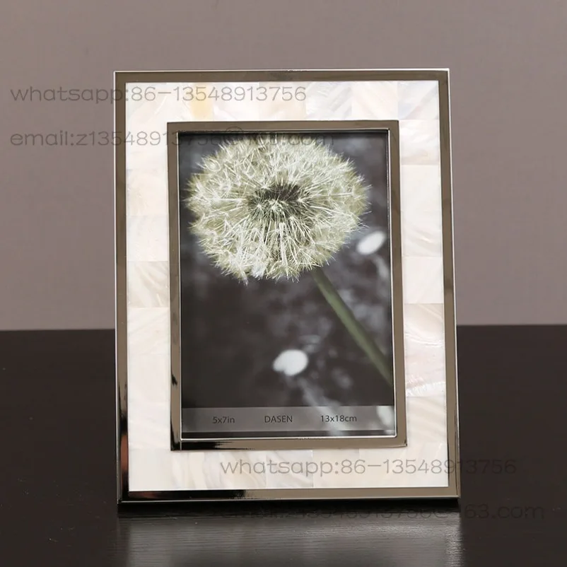 european-creative-shell-silver-edge-photo-frame-7-inch-home-decoration-tv-cabinet-bedside-table-photo-frame