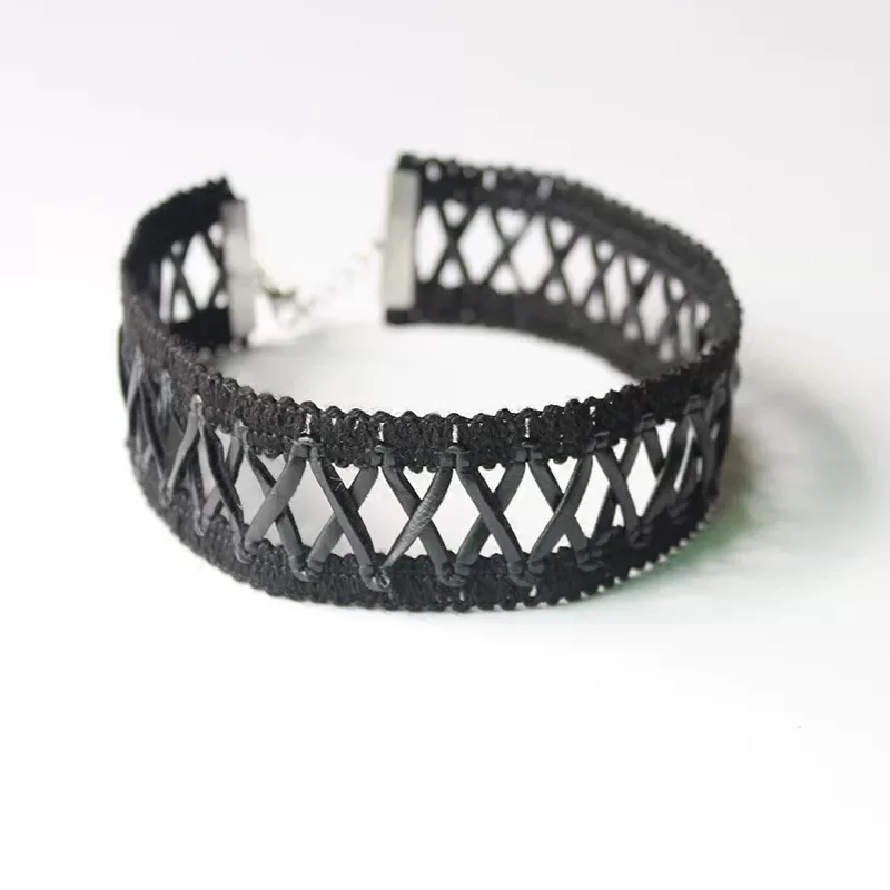 Premium Dark Style PU Choker Women Sweet Punk Motorcycle Cool Unique Fashion Neck Band Necklace Accessory