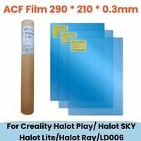3Pcs ACF Film 290x210mm For CREALITY HALOT PLAY LD006 HALOT SKY 2022 HALOT RAY HALOT LITE Release Films Resin 3D Printer Parts