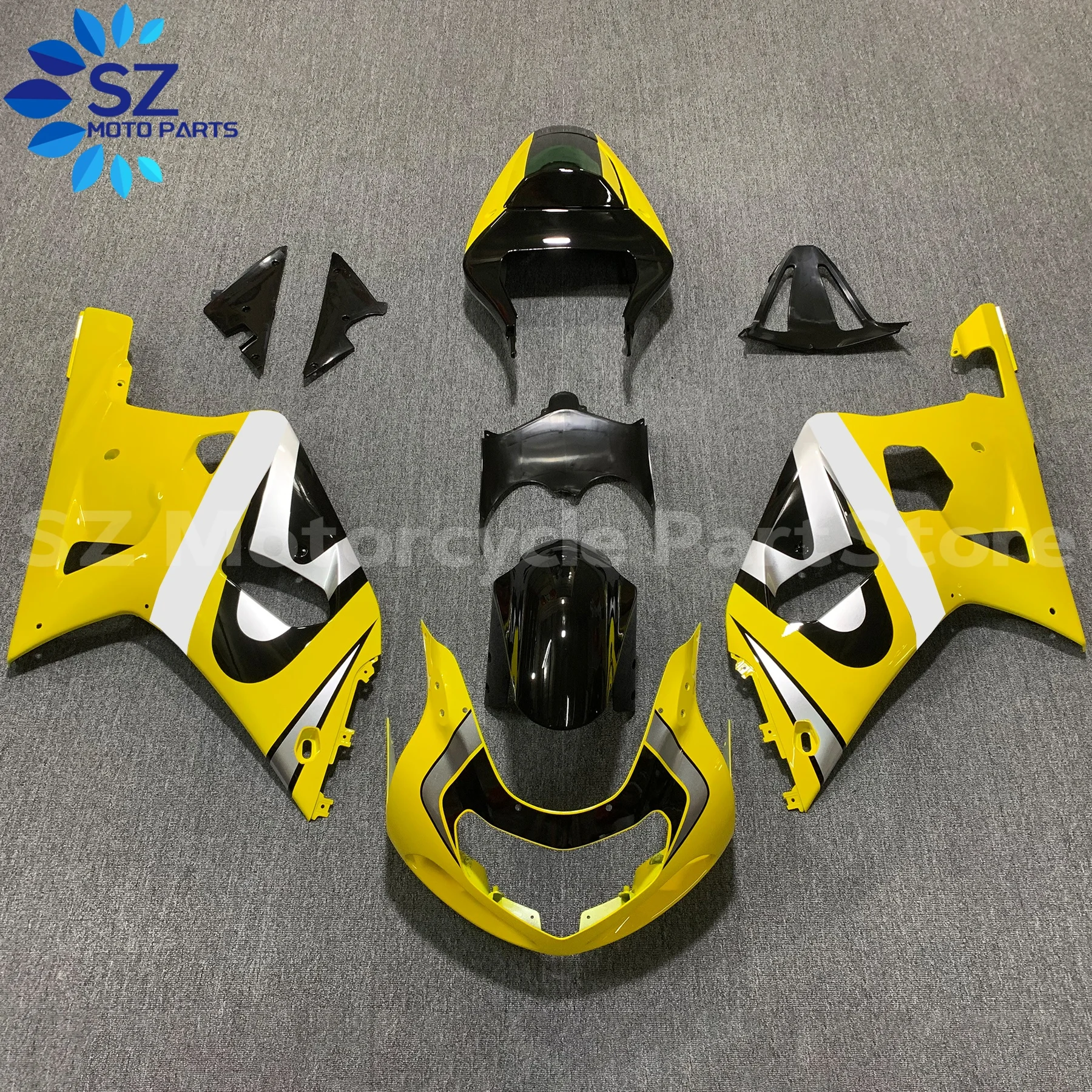 

Full Set Motorcycle Aftermarket Fairings kit Fit for GSXR600 750 2001 2002 2003 gsxr750 gsxr 600 K1 01 02 03 Yellow Fairing