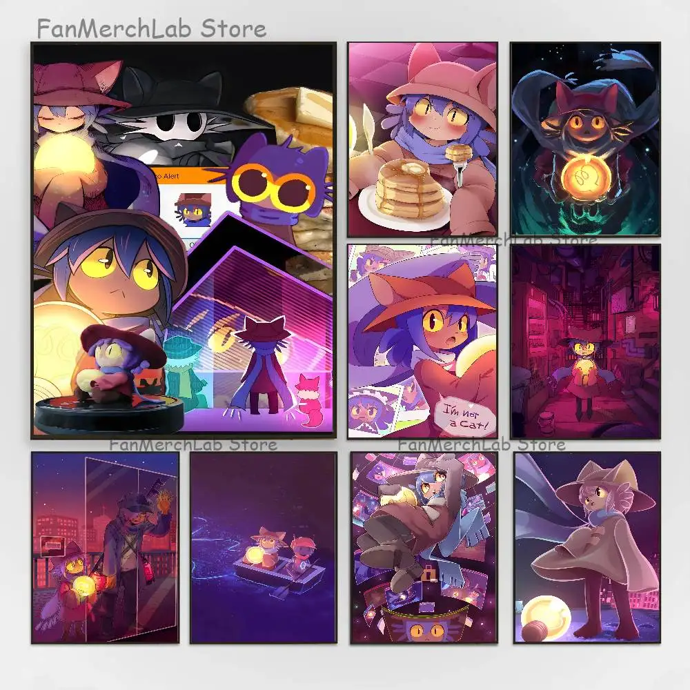 

Anime N-Niko O-OneshotS Poster Multi-Purpose Wall Art for Living Room Bedroom Office Hallway Bar Home Decor Gift