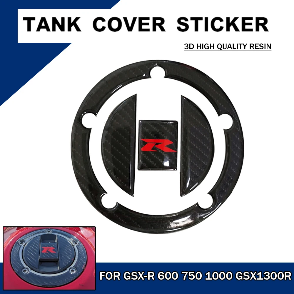 Motorcycle 3D Fuel Gas Tank Cap Cover Sticker For Suzuki GSXR600 GSXR750 2021 GSXR1000 2003-2017 GSX1300R 2008-2016 SV650 SV1000