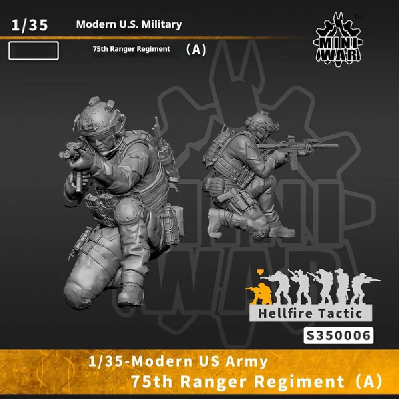 

1/35 Resin Model Figure Modern Us Cavalry Corps Gk Micro Miniature 3d Printed White Model Toy Unassembled And Unpainted Kit