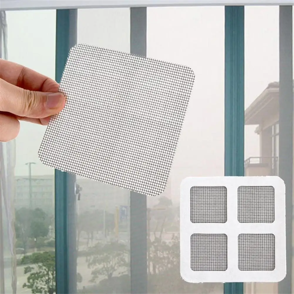 10 Stück Fiberglas-Fliegengitter-Reparaturpflaster Fenster-Fliegengitter-Reparaturaufkleber Anti-Mücken-Netz Türgitter-Moskitonetz-Patch – Detail 28