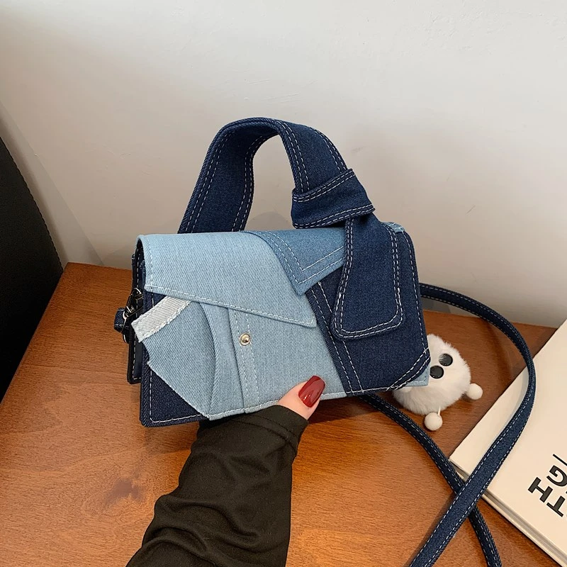 

Denim Large Capacity Crossbody Bags Casual Versatile Small Square Bags 2025 New High Quality Commute New Shoulder Bags