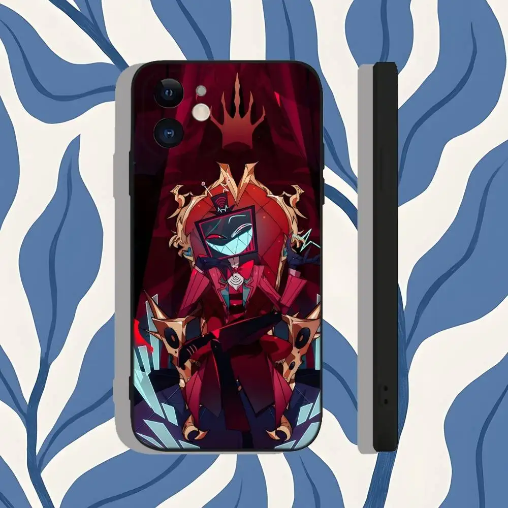 حافظة هاتف H-HazbinS Hotel VOX Trust Us لهاتف iPhone 17,16,15,14,13,12,X,XS,8,7,Pro,Max,Plus,E,SE4,Air,Mini حافظة هاتف رفيعة #2