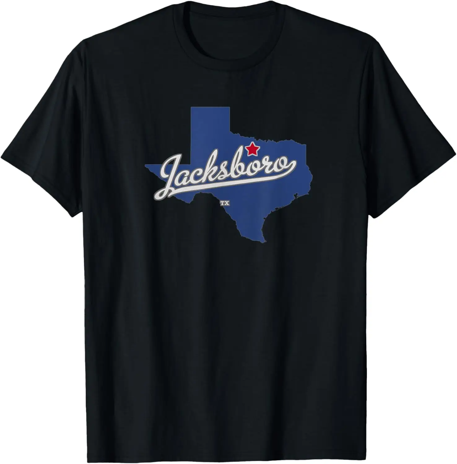 

Футболка с картой Jacksboro Texas TX
