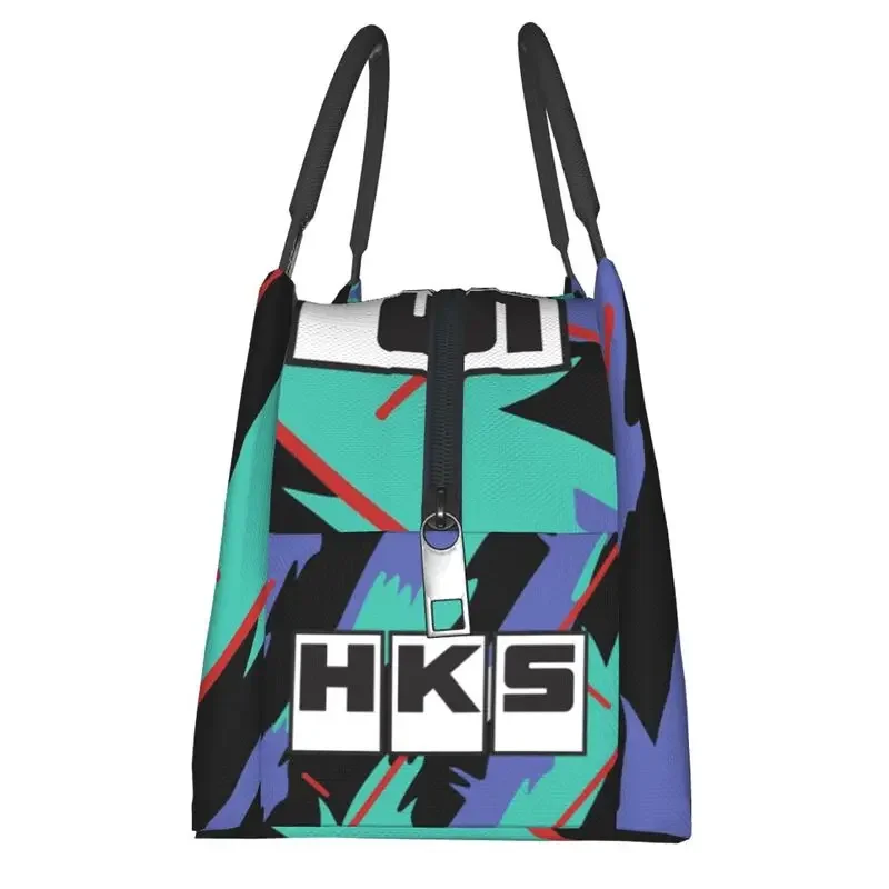 HKS Retro Pattern Thermal Insulated Lunch Bags Women Portable Lunch Container for Work Travel Multifunction Meal Food Box