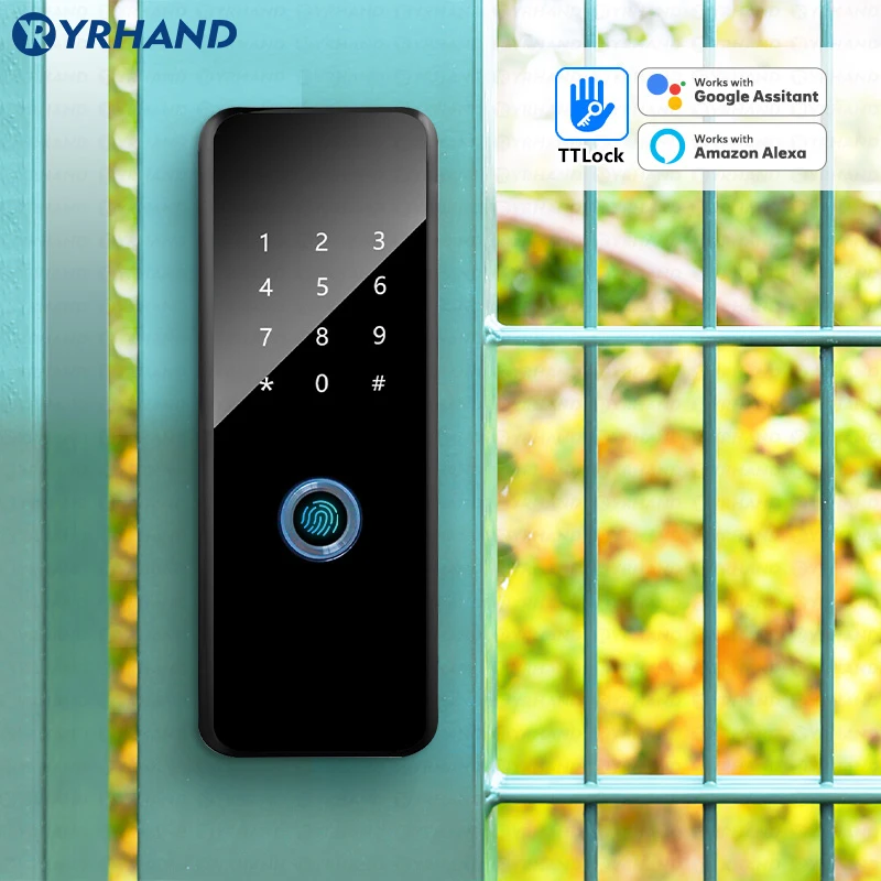 Imagem -03 - Ttlock App Fechadura Eletronico Digital à Prova d Água Dupla Face Fingerprint Inteligente com Aleax Google Home Smart Door Lock