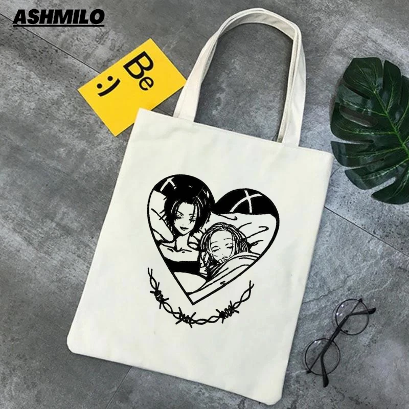 Manga Anime Anime Nana And Hachi 707 Osaki Shoulder Bags Casual Large Canvas Tote Vintage Harajuku Kawaii Women\'s Canvas Bag