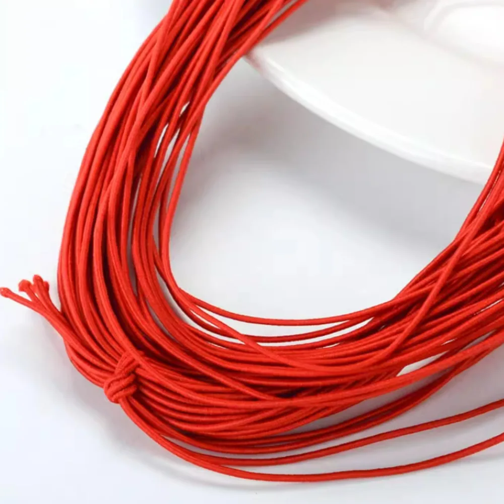 1mm Thin Elastic String 22M Per Roll- Stretchable Cord for Hang Tags Shoes Clothing Trademarks Rubber
