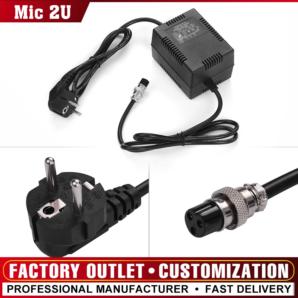 

High-power Mixing Console Mixer Power Supply AC Adapter 18V 1600mA 60W 3-Pin Connector 220V Input EU Plug for 10-Channel EU/US