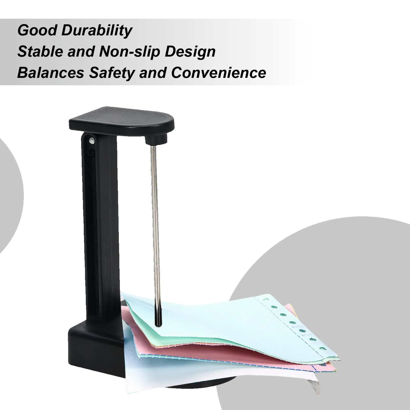 

Receipt Holder Stabber Restaurant Bill Holder For Desktop Non-slip Paper Note Storage Stand Compact Check Stub Organizer For