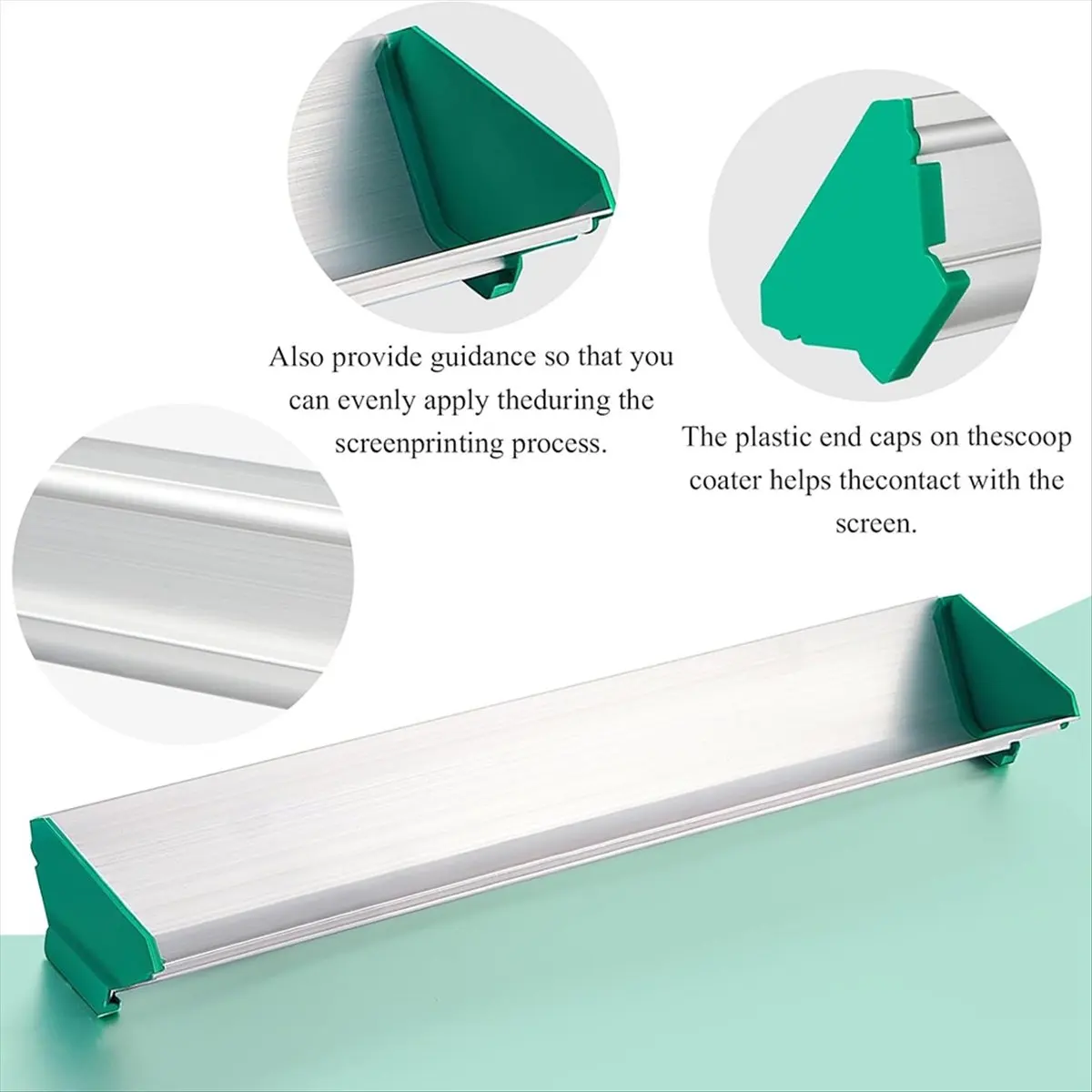A64Z!! 3Pcs 8In 10In 16In Dual Edge Aluminum Emulsion Scoop Coater for Silk Screen Printing Coating Tool, 3 Sizes